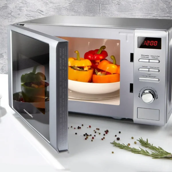 hanseatic ag720cge pm microwave silver display